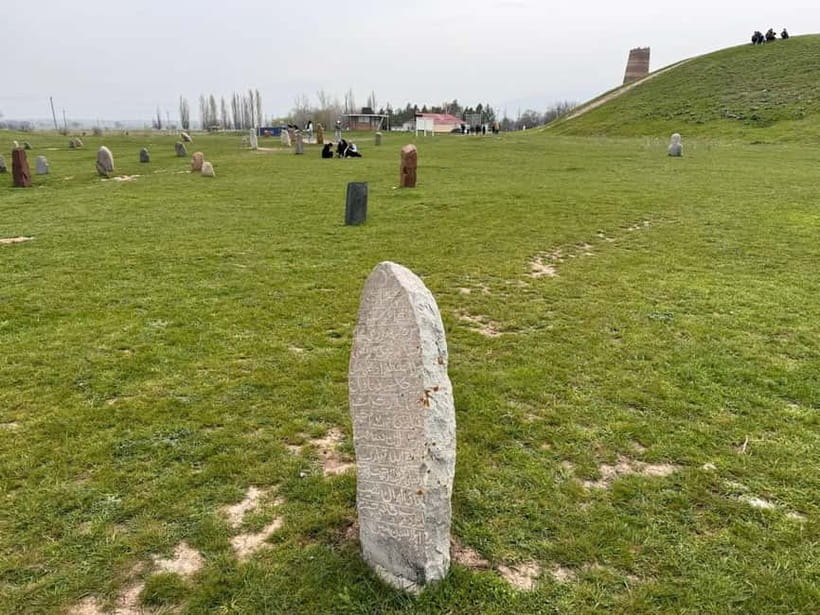 Ancient Burana Tower (Architectural wonder of Central Asia) - The small museum and yurts