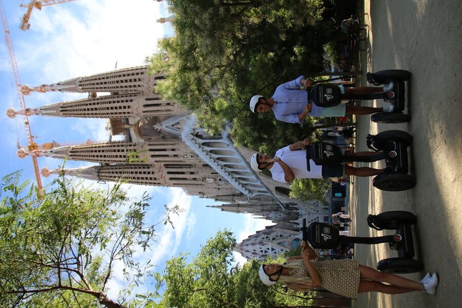 Barcelona: 2.5-Hour Gaudí Segway Tour - Passeig de Gràcia turns architecture into a street show