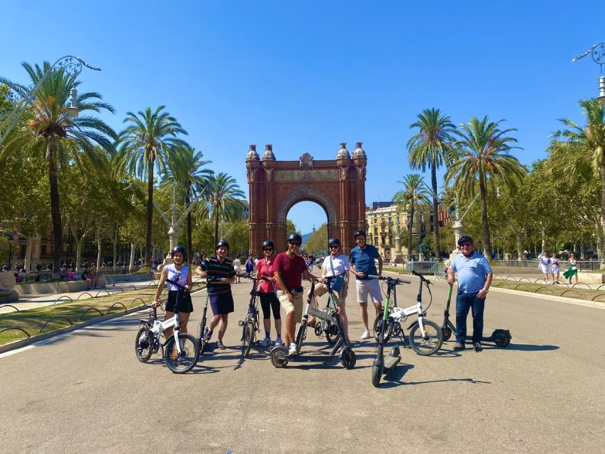 Barcelona: E-Scooter Gaudí & the Sea Tour - The W Barcelona and Barceloneta Beach