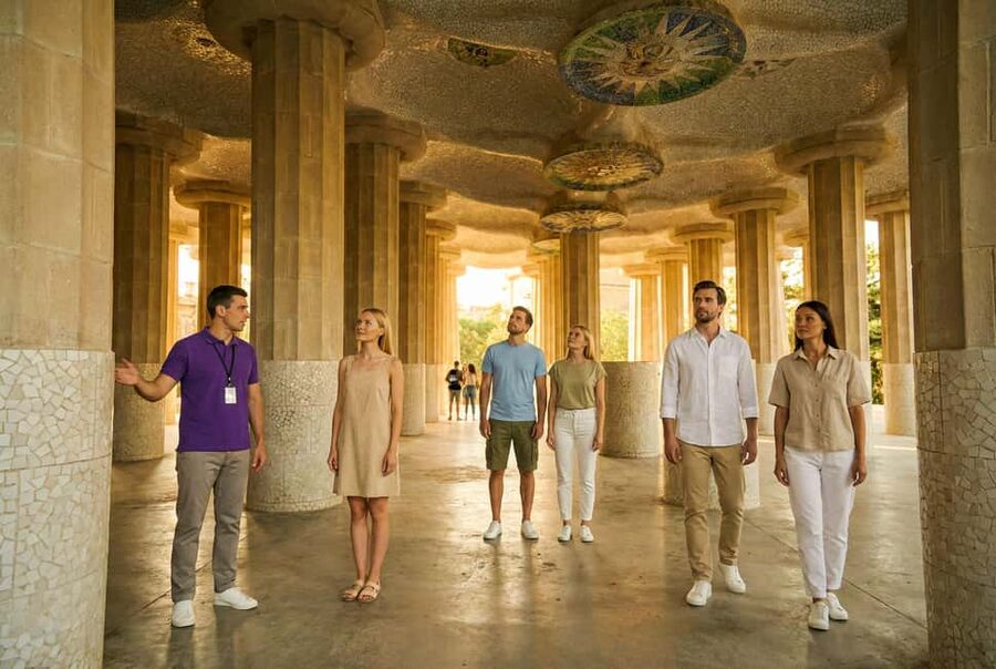 Barcelona: Gaudí’s Park Güell Tour with Fast-Track Ticket - The Hypostyle Room and its stone forest