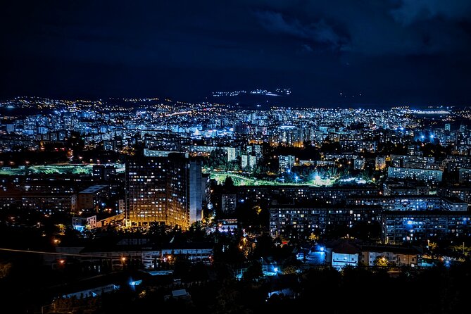 Brutal Tbilisi — Night Edition: Dark Side of Soviet Architecture - Nutsubidze Skybridge and Tbilisi from above