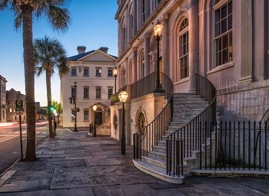 Charleston: History and Architecture Guided Walking Tour - Dock Street Theatre and the Old Exchange