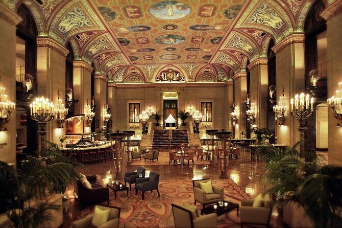 Chicago's Secret Interiors Architectural Walking Tour - The Rookery’s light court and Frank Lloyd Wright lobby