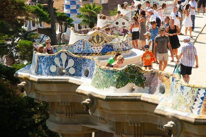 Gaudis Sunset Sagrada Familia and Parc Güell Guided English Tour - Mosaics, columns, and the Monumental Zone