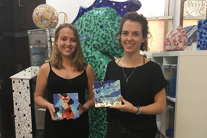 Guided Gaudí Trencadís Mosaic Workshop in Barcelona 2 Hours - How good is the finished souvenir?