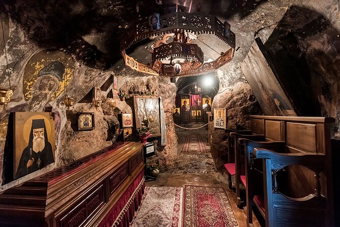 Podgorica Car Trip - Architecture, History, Wine tasting, Churches, Doclea city - Dajbabe Monastery and its cross-shaped cave church