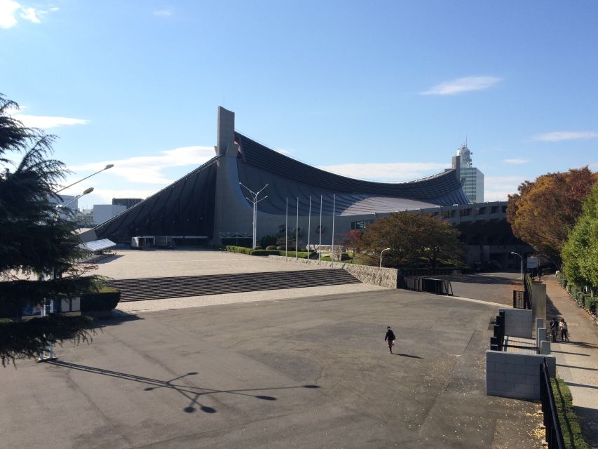 Private Harajuku Omotesando Architecture Tour - Yoyogi Gymnasium from a distance