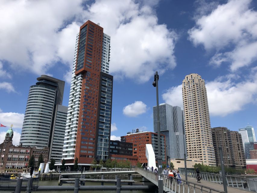 Rotterdam Architecture: Centre and South Bank with watertaxi - Timmerhuis and the city’s modern working heart