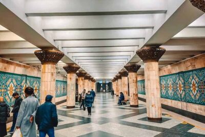 Tashkent Soviet Architecture (Modernism) and Subway station tour.